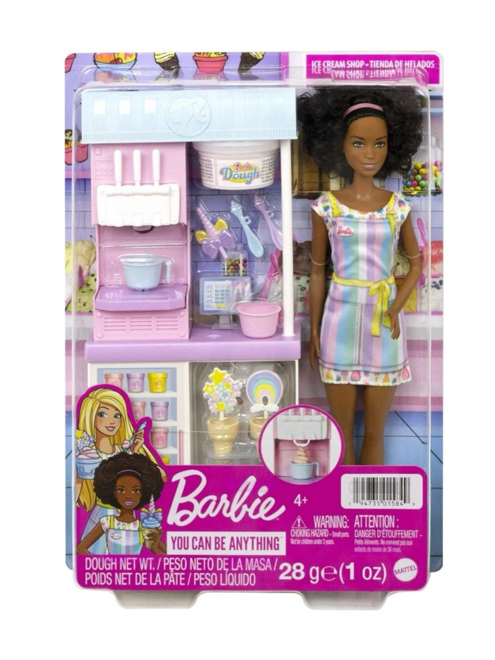 NIP Barbie You Can Be Anything Ice Cream Shop Playset